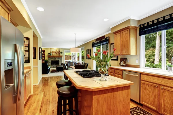 Luxury house interior. Kitchen room — Stock Photo, Image