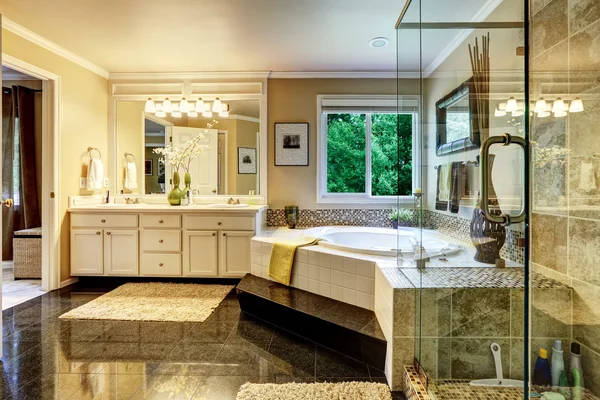 Luxusní koupelna interiér — Stock fotografie