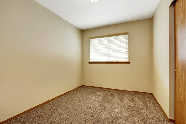 Prázdná místnost s hnědý koberec — Stock fotografie