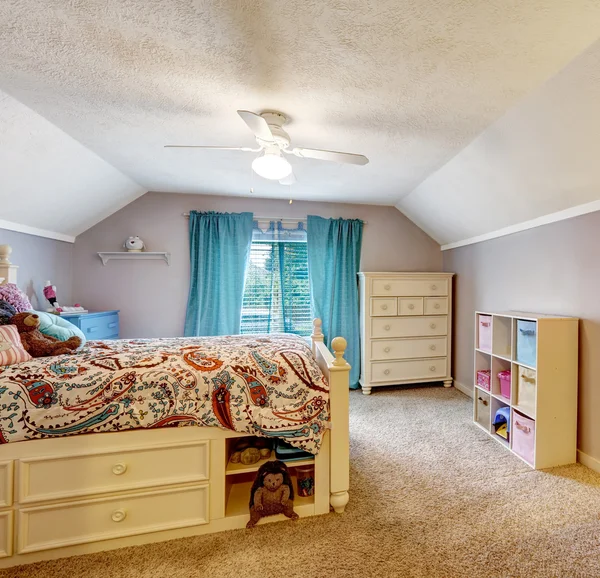 Kids room interior with studying area — Stock Photo, Image