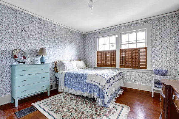 Old fashion bedroom interior — Stock Photo, Image