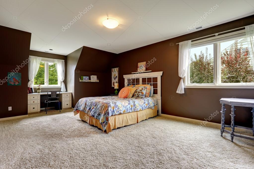 Dark Brown Carpet Bedroom Master Bedroom In Dark Brown