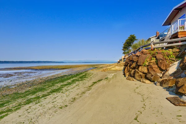 Casas de lujo con salida a playa privada, Burien, WA —  Fotos de Stock