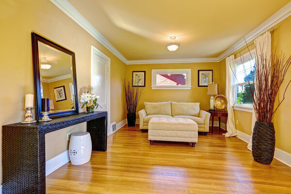 Cozy sitting area. Family room interior