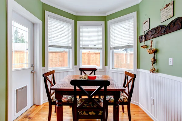 Dining room in light mint colo — Stock Photo, Image