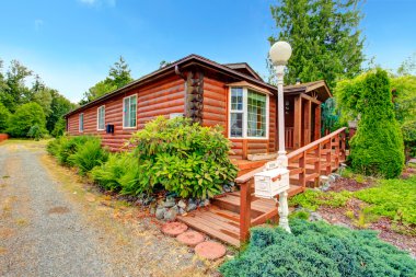 Günlük kabin tarzı ev dış itiraz frenlemek ile