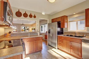 Modern mutfak seramik zemin.