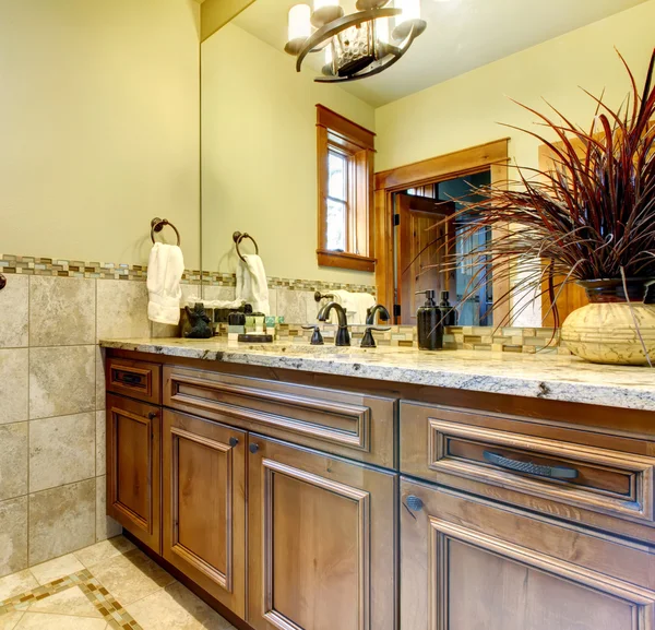 Elegante interior de baño de lujo . — Foto de Stock