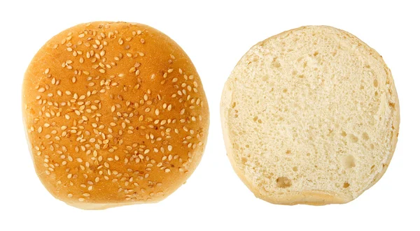 Burger broodje geïsoleerd — Stockfoto