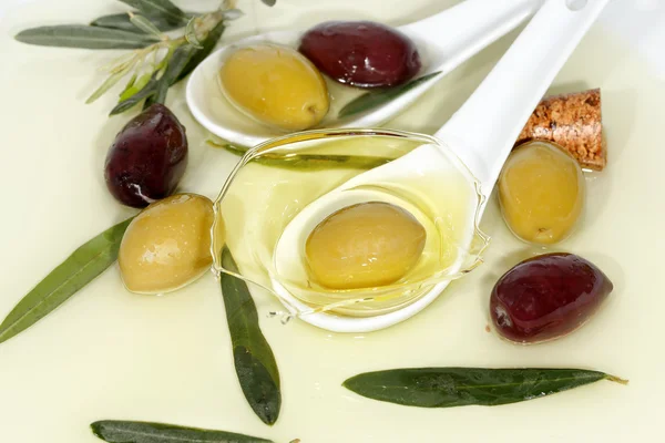 Salpicos de azeite — Fotografia de Stock