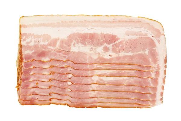Plátky syrové slaniny — Stock fotografie
