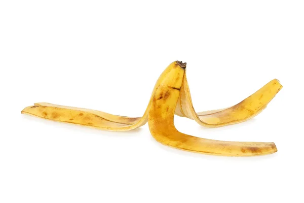 Cáscara de plátano aislada — Foto de Stock