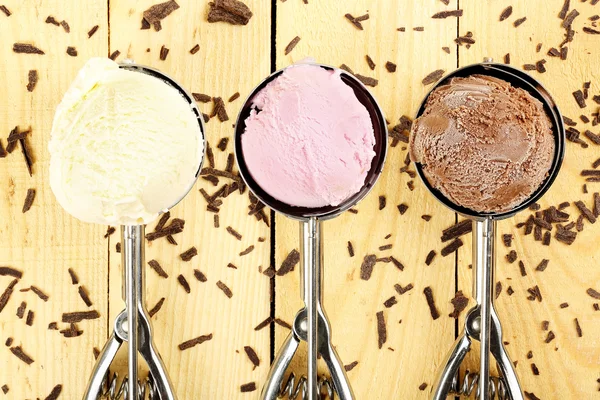 Ice cream scoops — Stock Photo, Image