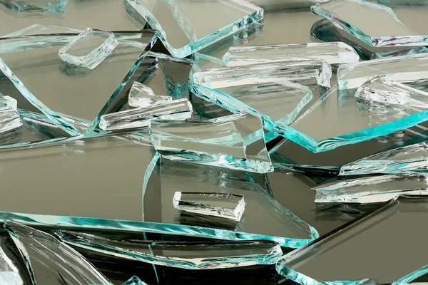 Broken glass closeup — Stock Photo, Image