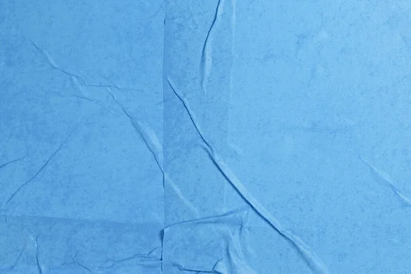 Wet Wrinkled Blue Paper Background — Stock Photo, Image