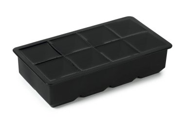 buz küpü tepsisi beyaz üzerinde izole