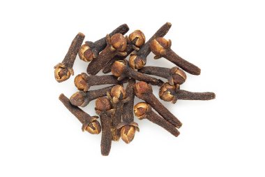 Karanfilleri beyazda izole et