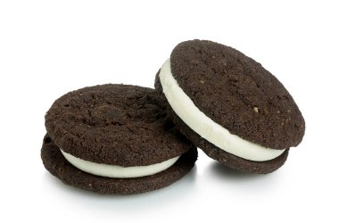 Beyaz yulaflı çikolatalı kurabiyeler.