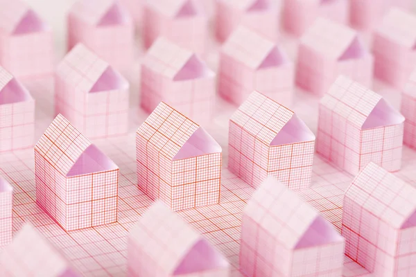 Casas de papel — Foto de Stock