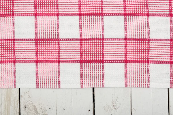 Napkin over planks — Stock Photo, Image