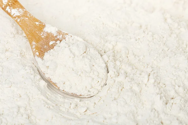Ladle in flour — Stock Photo, Image
