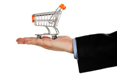 Alışveriş arabası.