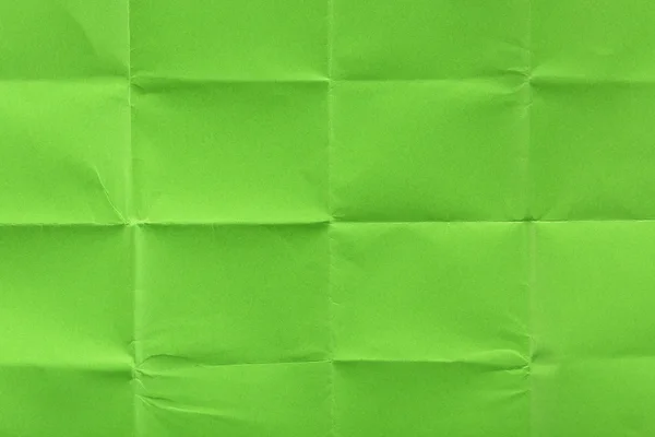 Carta verde piegata — Foto Stock