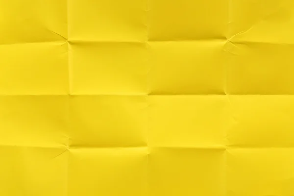 Papier jaune plié — Photo