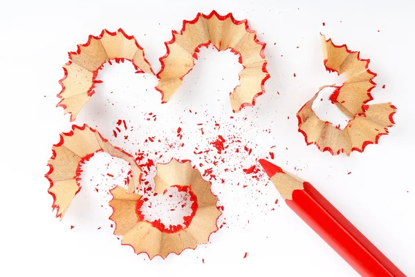 Lápis vermelho afiado — Fotografia de Stock