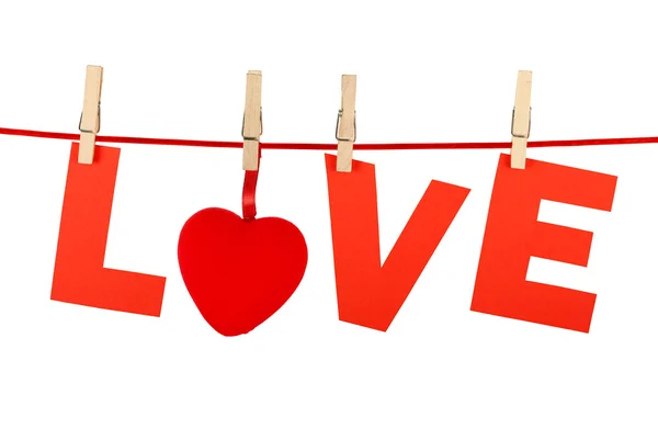 Love word isolated — Stock Photo, Image