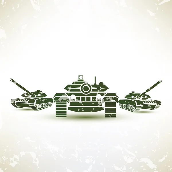 Militärische Tank-symbol — Stockvektor