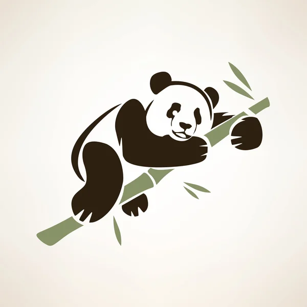 Panda símbolo vectorial aislado — Archivo Imágenes Vectoriales