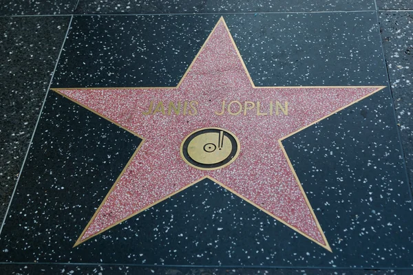 Star di Hollywood di Janis Joplin — Foto Stock