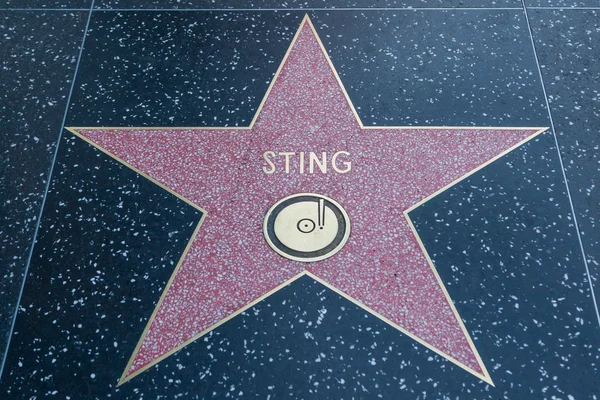 Star di Hollywood di Sting — Foto Stock