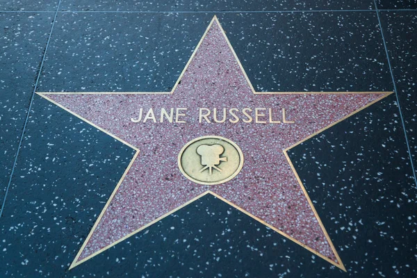 Звезда Голливуда Джейн Рассел — стоковое фото