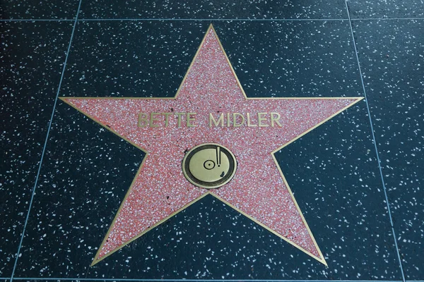 Star di Hollywood di Bette Midler — Foto Stock