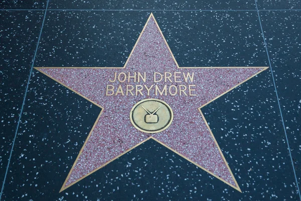 John Drew Barrymore Hollywood işareti — Stok fotoğraf