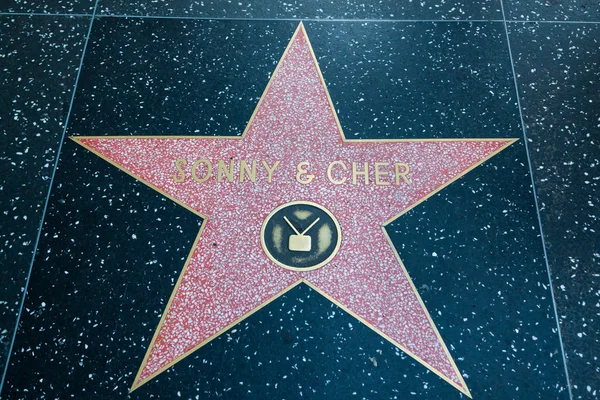 Sonny i Cher Hollywood Star — Zdjęcie stockowe