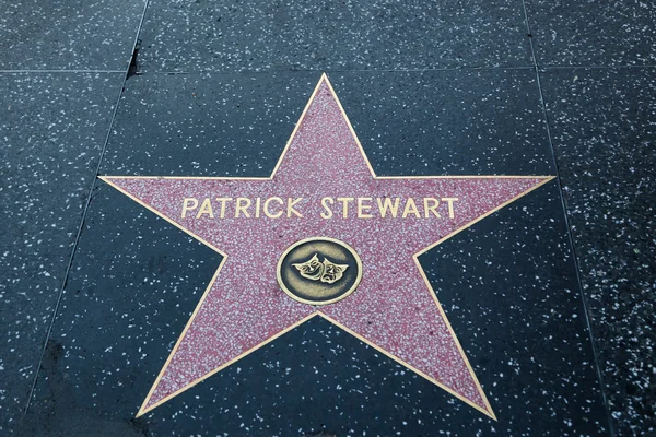 Patrick Stewart Hollywood Sign — Stock Photo, Image
