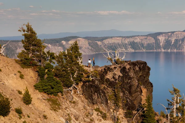 Crater Lake National Park Oregon Usa Septiembre 2014 Los Turistas —  Fotos de Stock