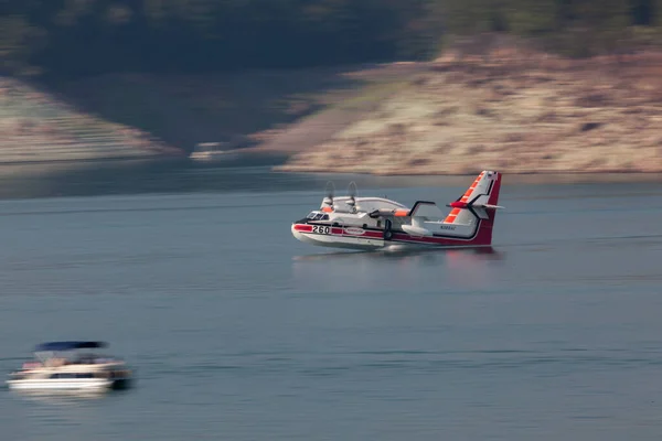 Lost Creek Lake Prospect Oregon Usa Septiembre 2014 Pequeño Avión — Foto de Stock