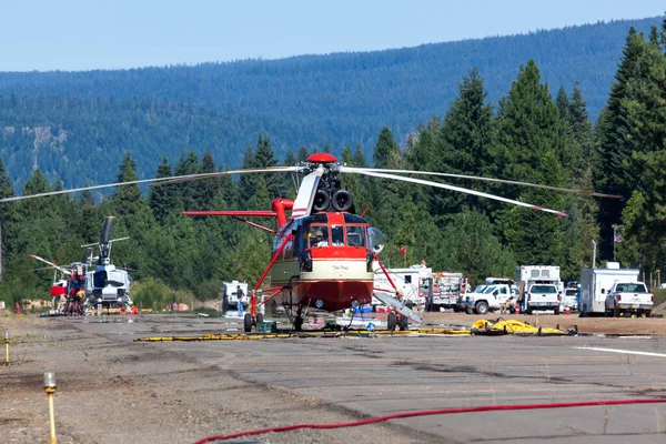 Prospect Oregon Eua Setembro 2014 Grande Helicóptero Chamado Pres Pista — Fotografia de Stock