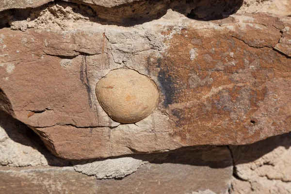 Ancient Rock Wall Details Chetro Ketl Great House Site Chaco — Stock Photo, Image