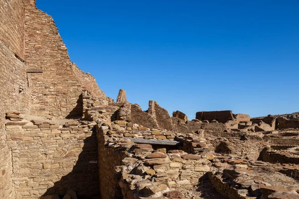 Antike Fels Und Ziegelruinen Die Vom Volk Der Anasazi Erbaut — Stockfoto