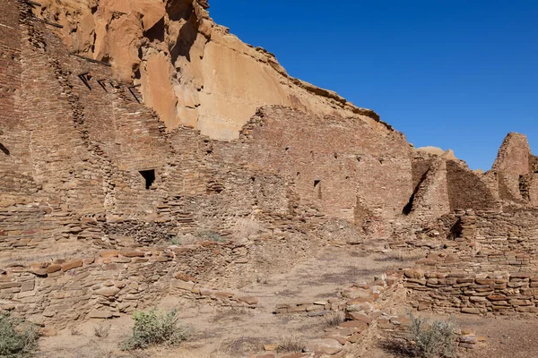 Antike Fels Und Ziegelruinen Die Vom Volk Der Anasazi Erbaut — Stockfoto