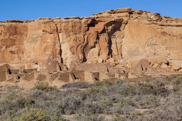 Anasazi Halkı Tarafından New Mexico Daki Chaco Kültür Ulusal Mirası — Stok fotoğraf