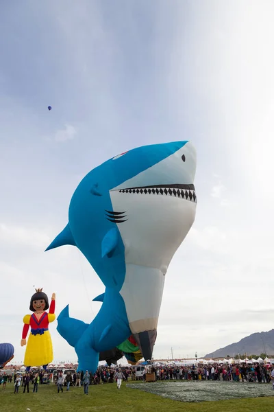 Albuquerque Novo México Eua Outubro 2014 Balão Quente Forma Tubarão — Fotografia de Stock