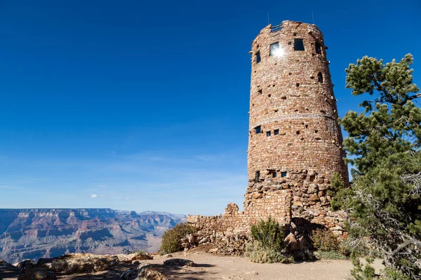 Mary Coulter\'s Desert View Watchtower at the Grand Canyon is built to fit into the southwestern architectural style as it sits on the south rim overlooking the canyon.