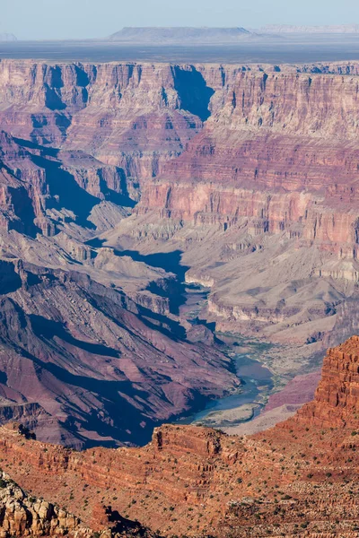 Regardant Point Vue Parc Dans Paysage Coloré Grand Canyon Fleuve — Photo