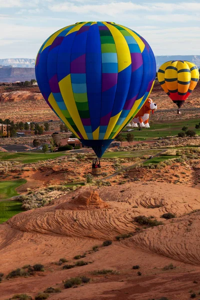 Sida Arizona Usa Oktober 2014 Deltagare Lake Powell Balloon Regatta — Stockfoto